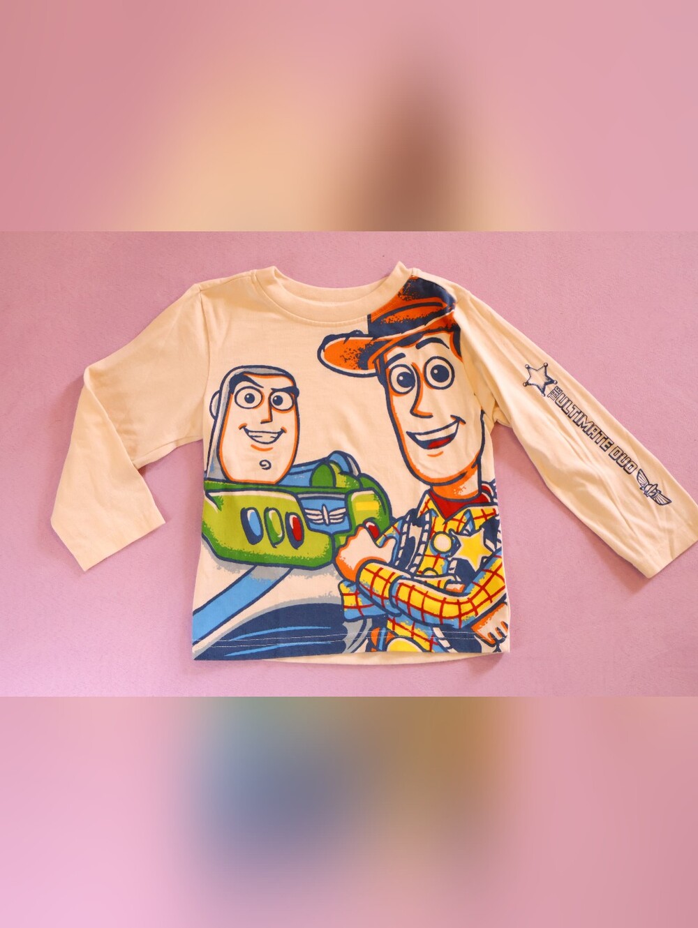 2021 Disney Pixar Toy Story Wood Buzz Lightyear the Ultimate Duo 3T Long Sleeve